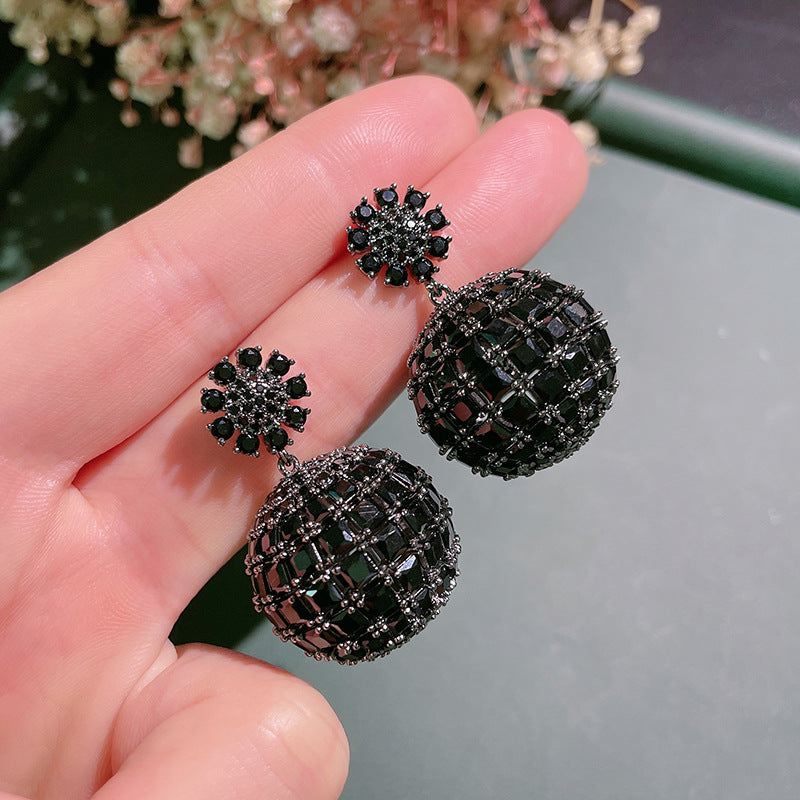 Coloured Zirconia Stud Earrings For Women