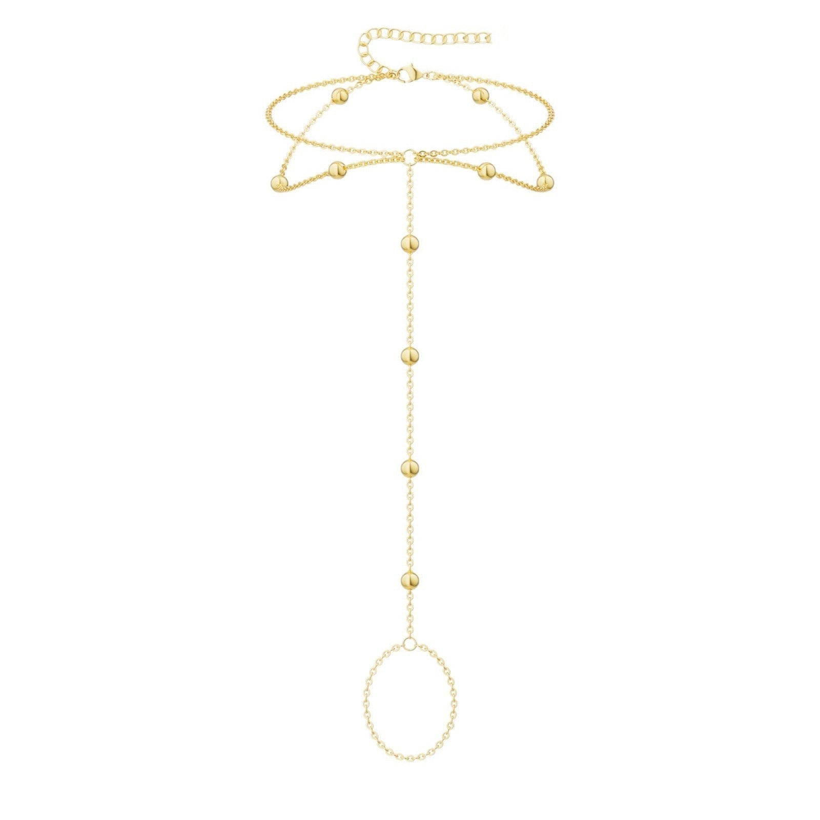 Womens Versatile Personality-filled Ball Bead Anklet