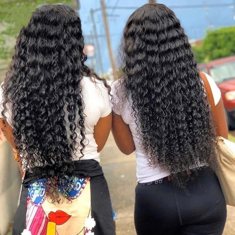 Water-wave Lace Wigs Made From Glue-free Authentic Peruvian Human Hair