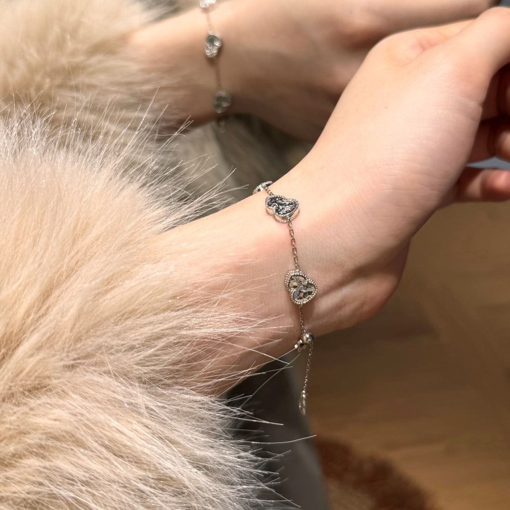 Niche 5 Fu Gourd Trendy Ancient Craft Fine Sterling Silver Bracelet