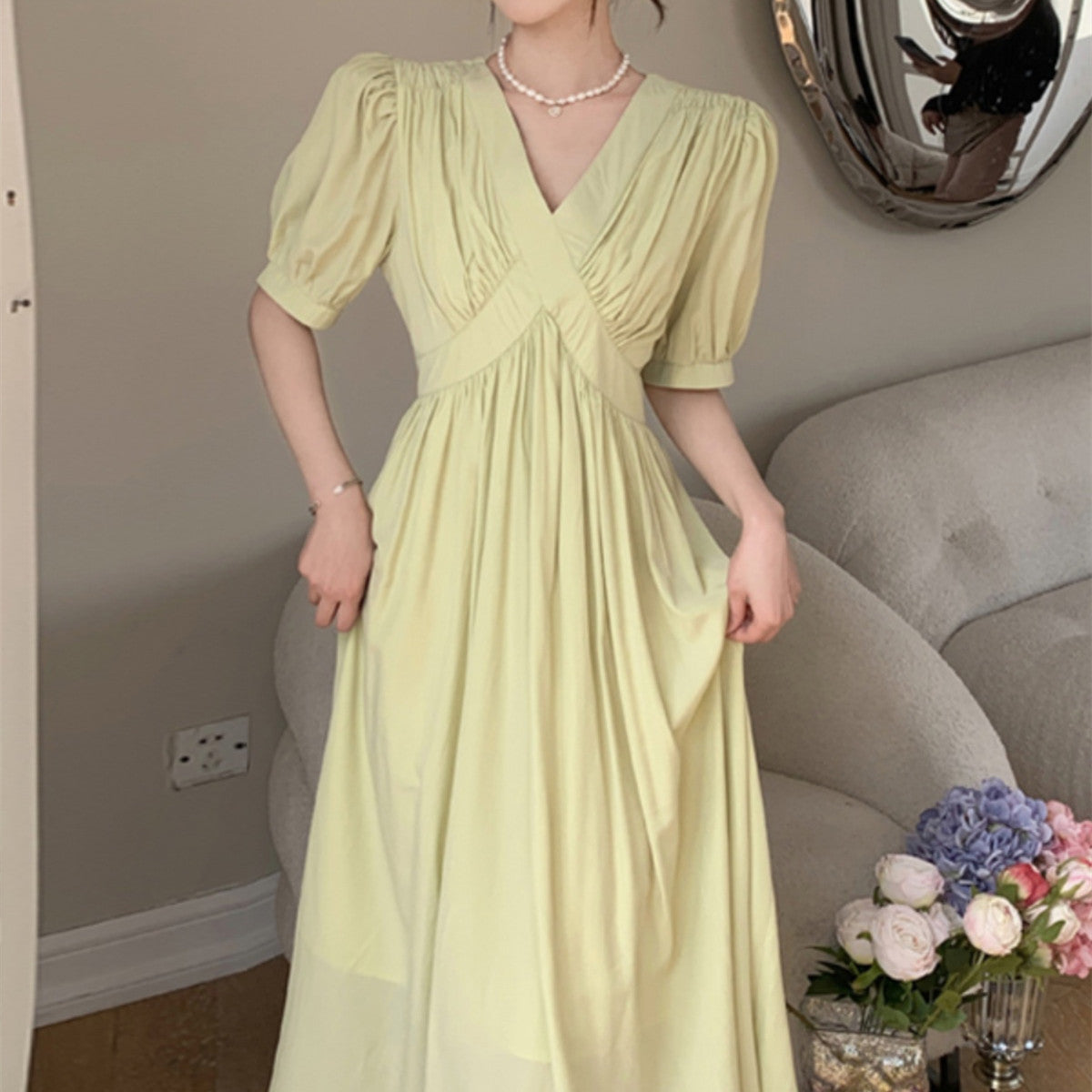 Women's Fashion Casual Temperament Thin Dresses