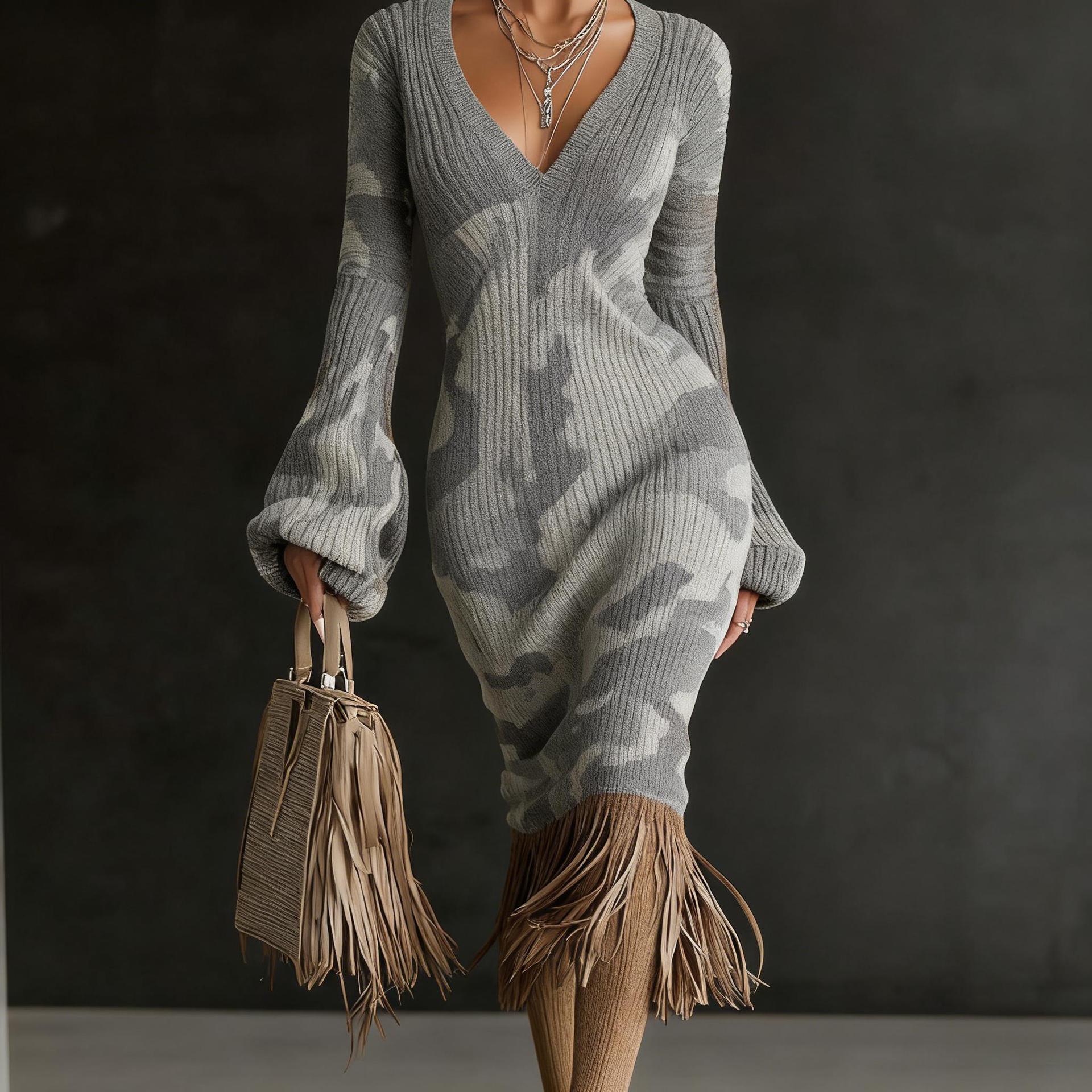 Creative Knitted Sweater Dresses For Women