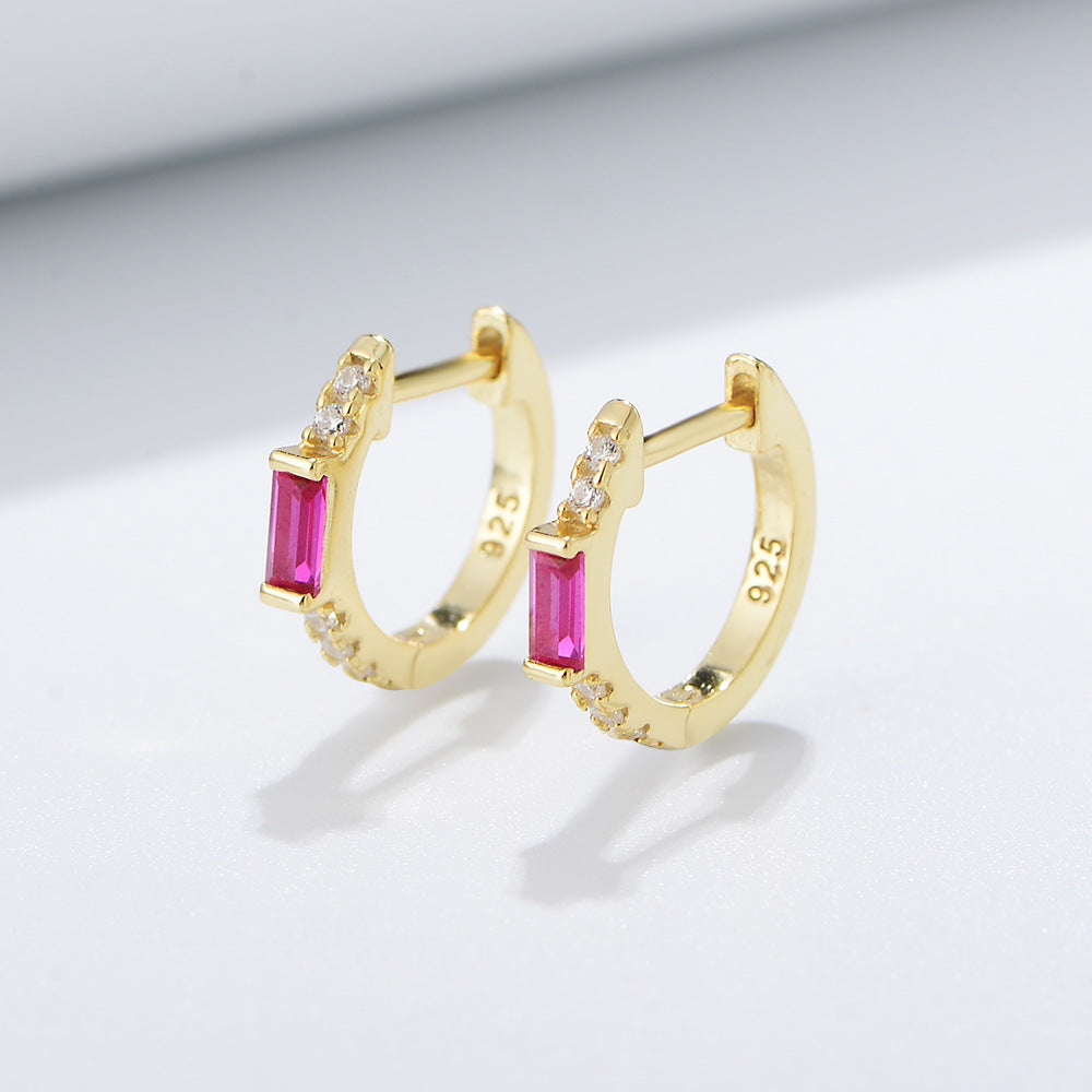 Square Zircon Earrings For Women