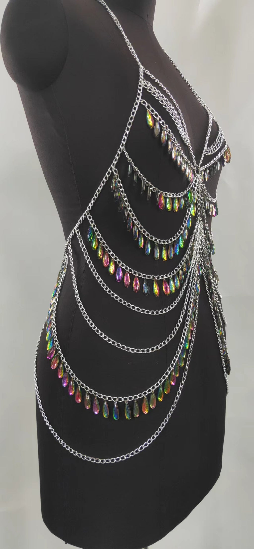Color Crystal Pendant Body Chains