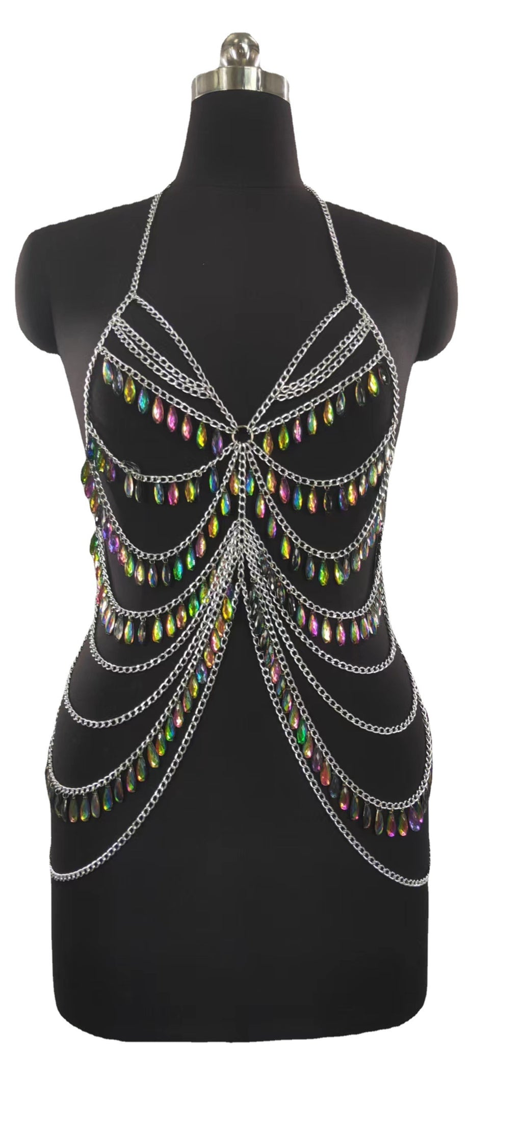 Color Crystal Pendant Body Chains