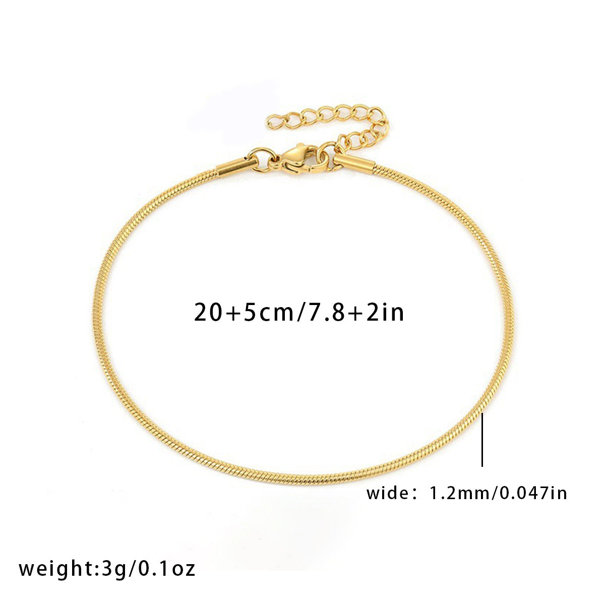 Women's Fashion Stainless Steel Anklets