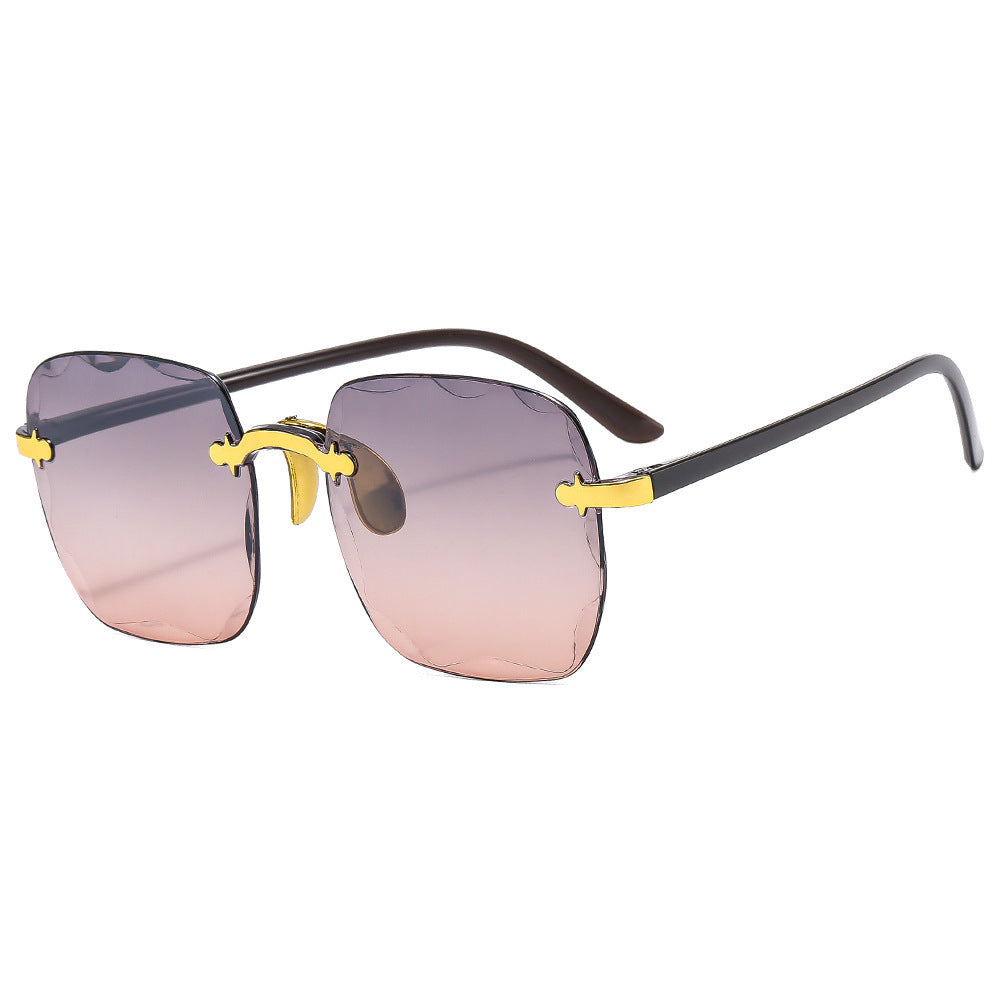 Rimless Square Sunglasses For Women