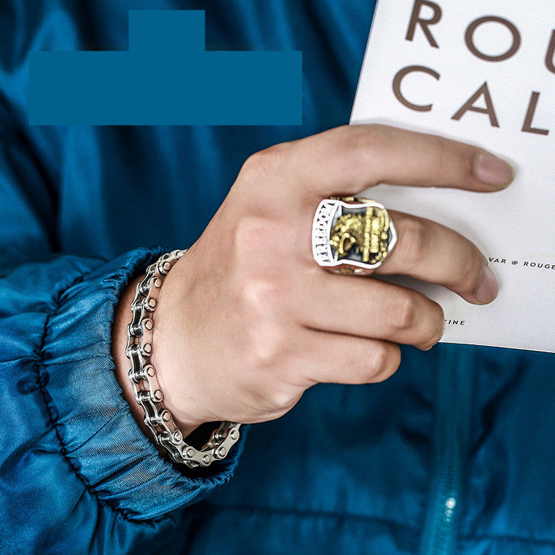 Hip Hop Simple Korean Fashion Men's European And American Retro Bracelet