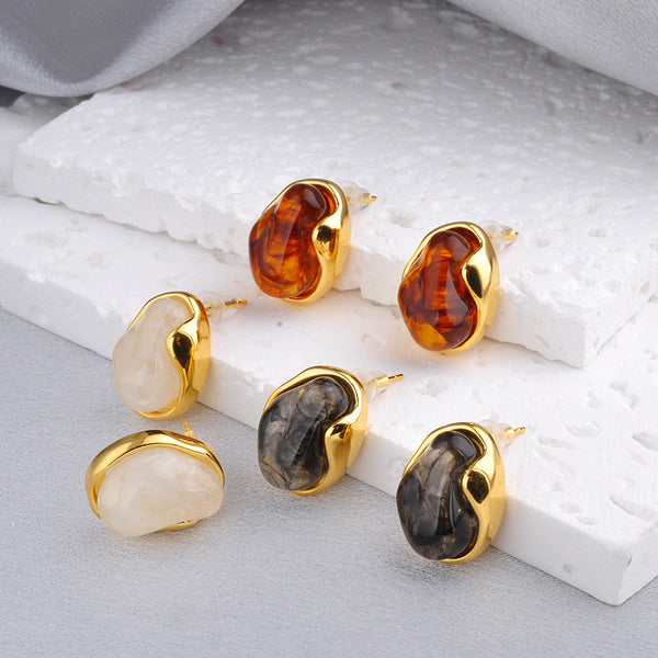 Vintage Amber Earrings Niche Earrings For Women