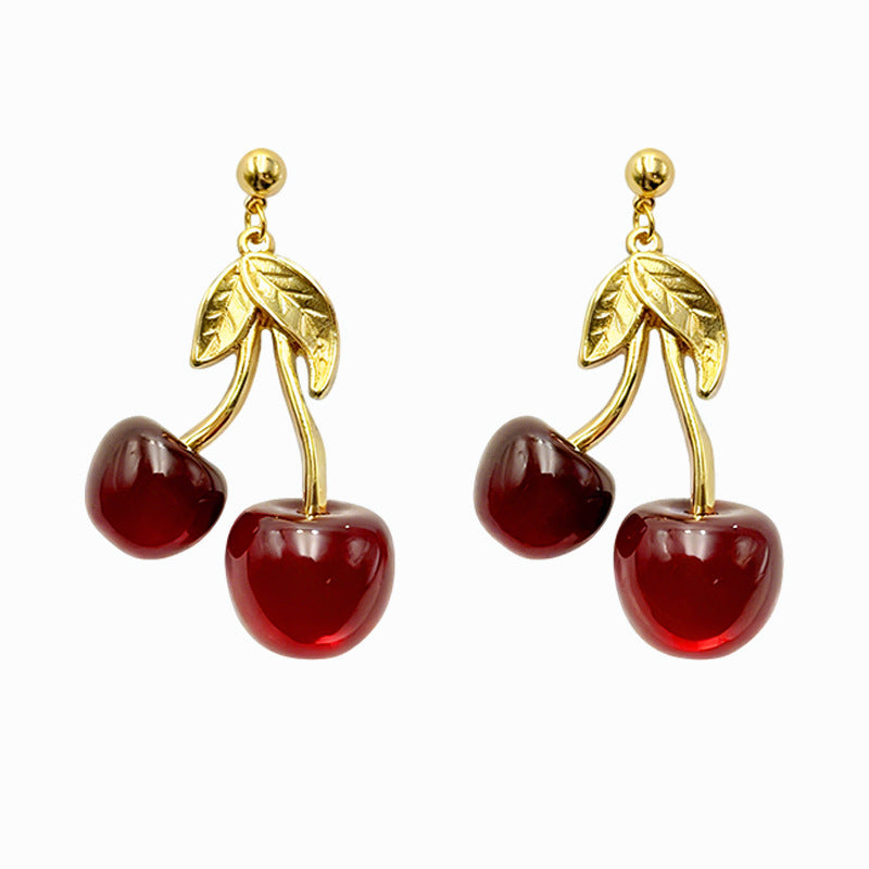 Cherries Retro-style Earrings For Women