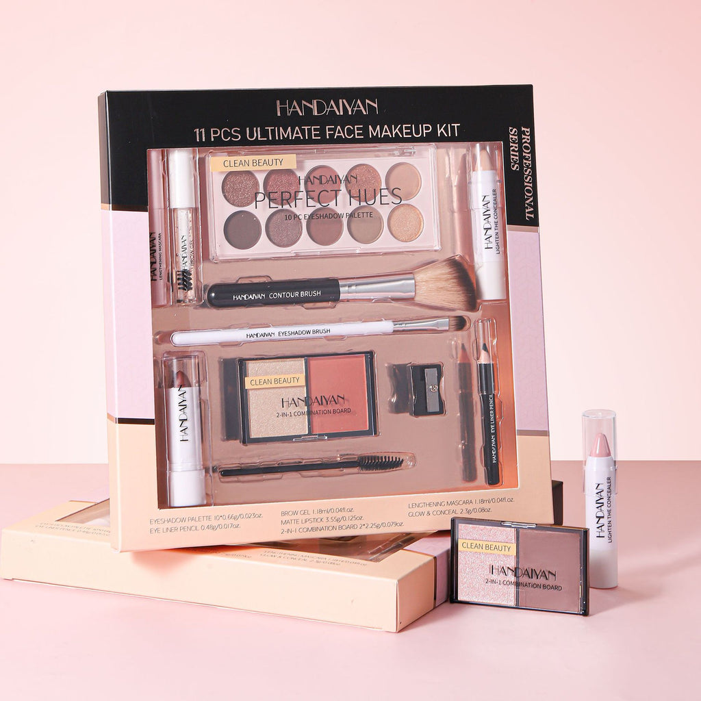 11-piece Set Of Makeup For Beginners Boxes Lipstick Kit