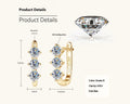Moissanite Earrings For Women Temperament Wild