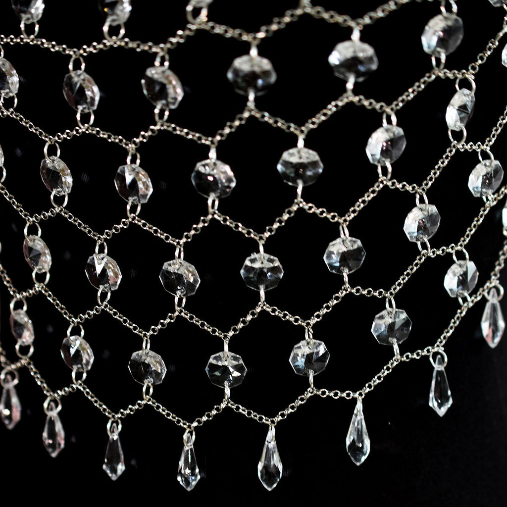Acrylic Crystal Sequins Body Chains Transparent