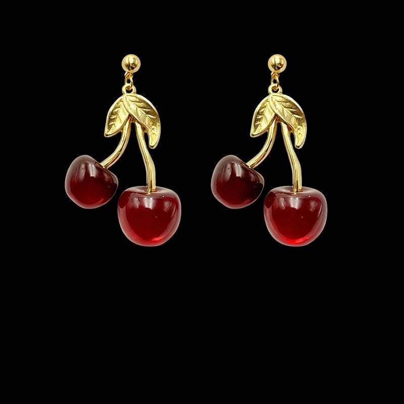 Cherries Retro-style Earrings For Women